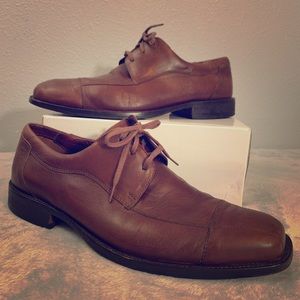 johnson & murphy brown Oxfords Leather shoes 10M